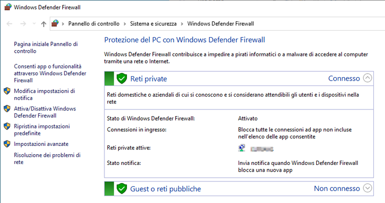 Attivare Il Firewall Di Windows 10 E 7 - Studio Elfra Sas